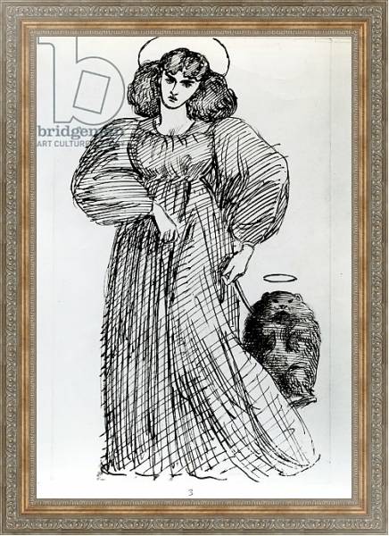 Постер Mrs. Morris and the Wombat, 1869 с типом исполнения На холсте в раме в багетной раме 484.M48.310
