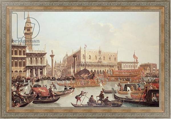 Постер View of the Doge's Palace and the Piazzetta, Venice с типом исполнения На холсте в раме в багетной раме 484.M48.310