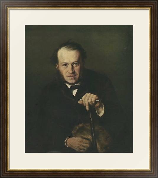 Постер Портрет В.В.Безсонова. 1869 с типом исполнения Под стеклом в багетной раме 1.023.036