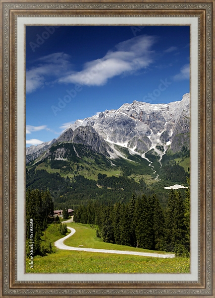 Постер Австрия. Мюльбах с типом исполнения На холсте в раме в багетной раме 595.M52.330