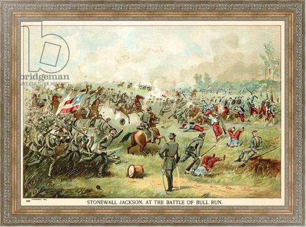 Постер Stonewall Jackson, at the battle of Bull Run с типом исполнения На холсте в раме в багетной раме 484.M48.310