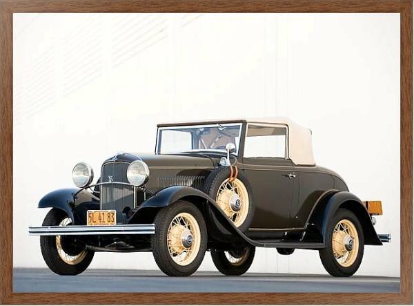 Постер Ford V8 Cabriolet (18) '1932 с типом исполнения На холсте в раме в багетной раме 1727.4310