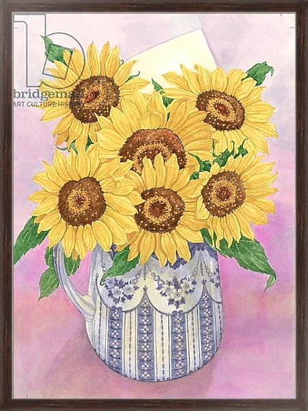 Постер Sunflowers, 1998 с типом исполнения На холсте в раме в багетной раме 221-02