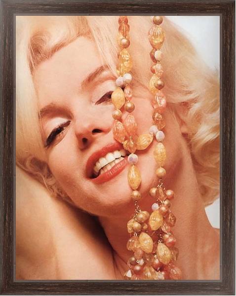 Постер Monroe, Marilyn 48 с типом исполнения На холсте в раме в багетной раме 221-02