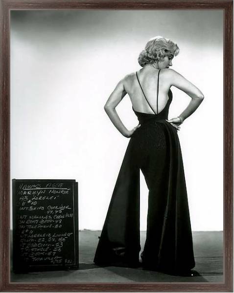 Постер Monroe, Marilyn (Gentlemen Prefer Blondes) 2 с типом исполнения На холсте в раме в багетной раме 221-02