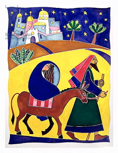 Постер Journey to Bethlehem с типом исполнения На холсте в раме в багетной раме 221-03