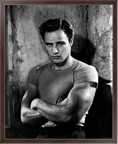 Постер Brando, Marlon (A Streetcar Named Desire) 2 с типом исполнения На холсте в раме в багетной раме 221-02