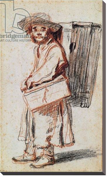 Постер Study of a Pedlar from the Auvergne с типом исполнения На холсте без рамы