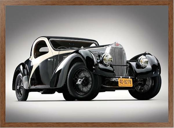 Постер Bugatti Type 57C Atalante '1938 с типом исполнения На холсте в раме в багетной раме 1727.4310