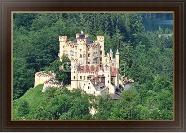 Постер Германия. Замок Хоэншвангау в южной Баварии 2 с типом исполнения На холсте в раме в багетной раме 1.023.151