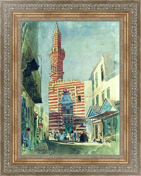 Постер Каир. Около 1867 с типом исполнения На холсте в раме в багетной раме 484.M48.310