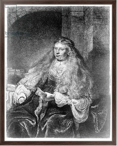 Постер The Great Jewish Bride, 1635 с типом исполнения На холсте в раме в багетной раме 221-02