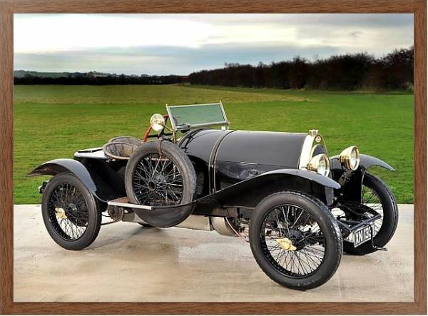 Постер Bugatti Type 18 ''Black Bess'' '1912–14 с типом исполнения На холсте в раме в багетной раме 1727.4310