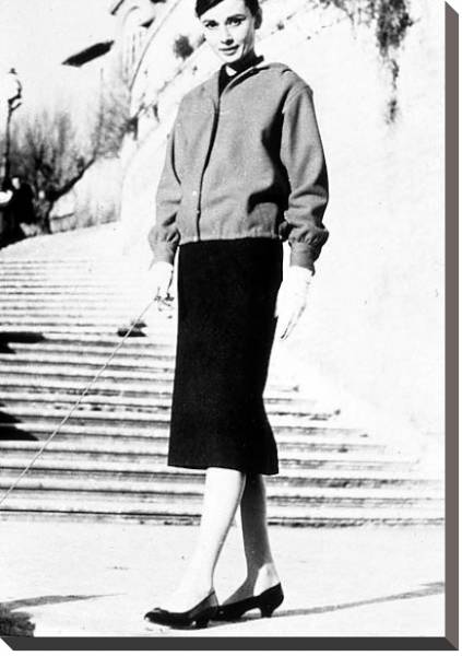 Постер Хепберн Одри 55 с типом исполнения На холсте без рамы