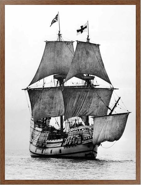 Постер История в черно-белых фото 1210 с типом исполнения На холсте в раме в багетной раме 1727.4310