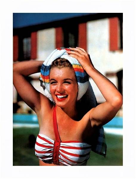 Постер Monroe, Marilyn 57 с типом исполнения На холсте в раме в багетной раме 221-03