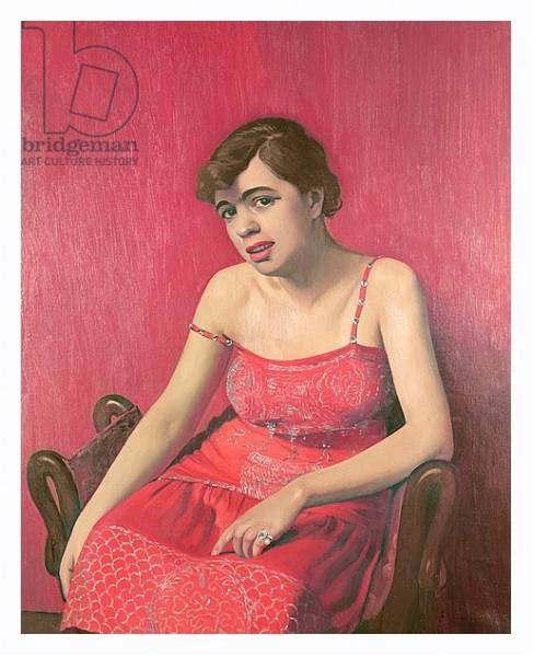 Постер Romanian Woman in a Red Dress, 1925 с типом исполнения На холсте в раме в багетной раме 221-03