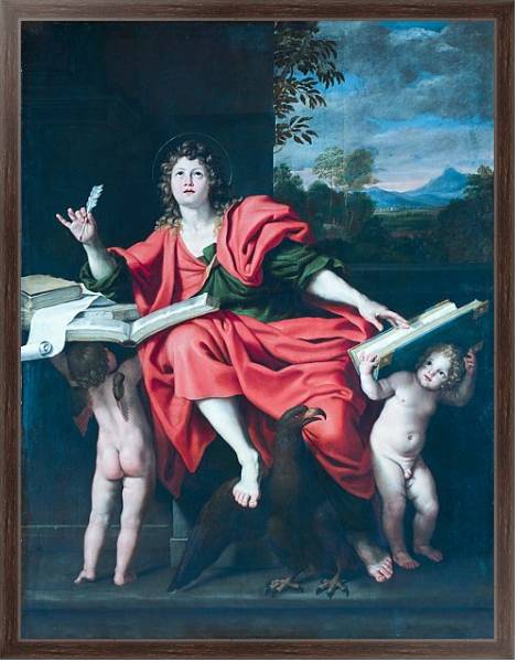 Постер Святой Джон Евангелист с типом исполнения На холсте в раме в багетной раме 221-02