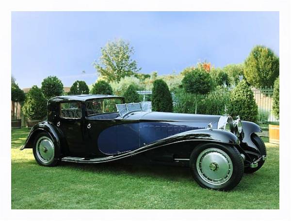 Постер Bugatti Type 41 Coupe de Ville '1929 с типом исполнения На холсте в раме в багетной раме 221-03