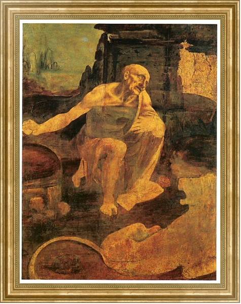 Постер Св. Иероним 2 с типом исполнения На холсте в раме в багетной раме NA033.1.051