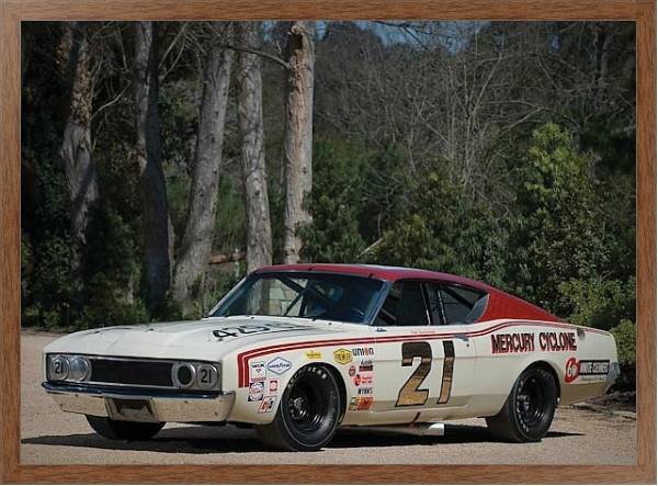 Постер Mercury Cyclone Spoiler II Boss 429 NASCAR '1969 с типом исполнения На холсте в раме в багетной раме 1727.4310