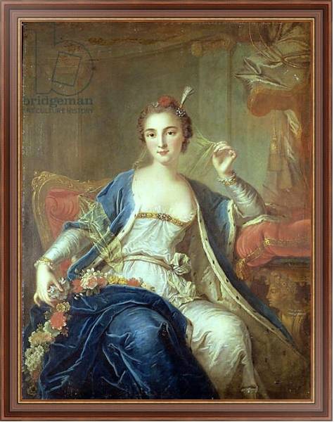 Постер Portrait of Mademoiselle Marie Salle 1737 с типом исполнения На холсте в раме в багетной раме 35-M719P-83