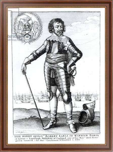 Постер Robert Rich, 2nd Earl of Warwick с типом исполнения На холсте в раме в багетной раме 35-M719P-83