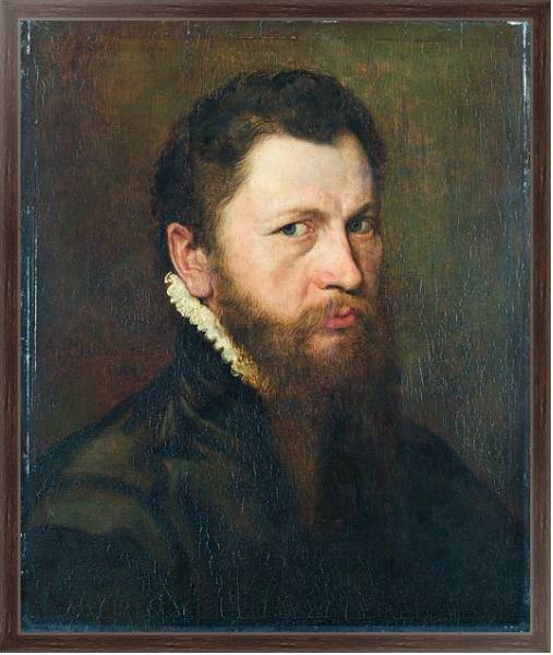 Постер Портрет мужчины 15 с типом исполнения На холсте в раме в багетной раме 221-02