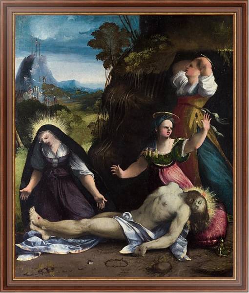 Постер Оплакивание тела Христа с типом исполнения На холсте в раме в багетной раме 35-M719P-83