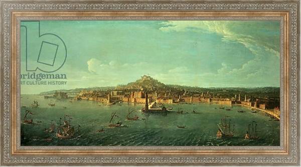 Постер A View of Naples, 17th century с типом исполнения На холсте в раме в багетной раме 484.M48.310