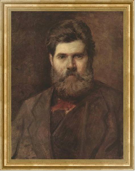 Постер Портрет скульптора В.С.Бровского с типом исполнения На холсте в раме в багетной раме NA033.1.051