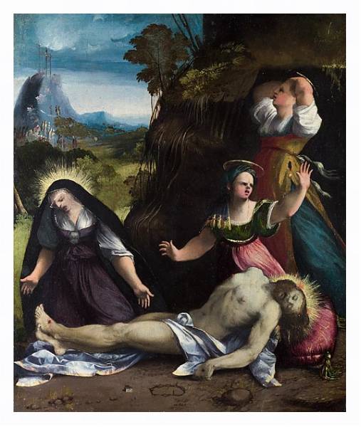 Постер Оплакивание тела Христа с типом исполнения На холсте в раме в багетной раме 221-03