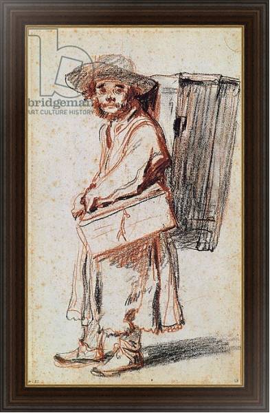 Постер Study of a Pedlar from the Auvergne с типом исполнения На холсте в раме в багетной раме 1.023.151