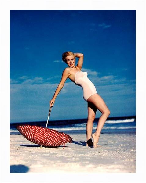 Постер Monroe, Marilyn 30 с типом исполнения На холсте в раме в багетной раме 221-03