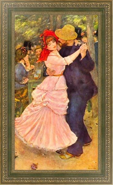 Постер Танцы в Буживале с типом исполнения На холсте в раме в багетной раме 484.M48.640