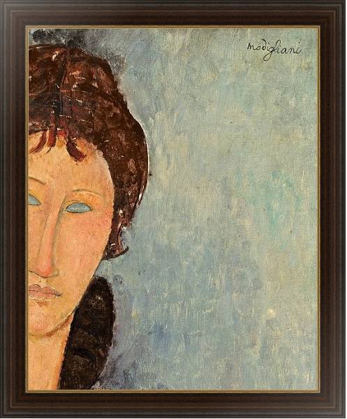 Постер Woman with Blue Eyes, c.1918 с типом исполнения На холсте в раме в багетной раме 1.023.151