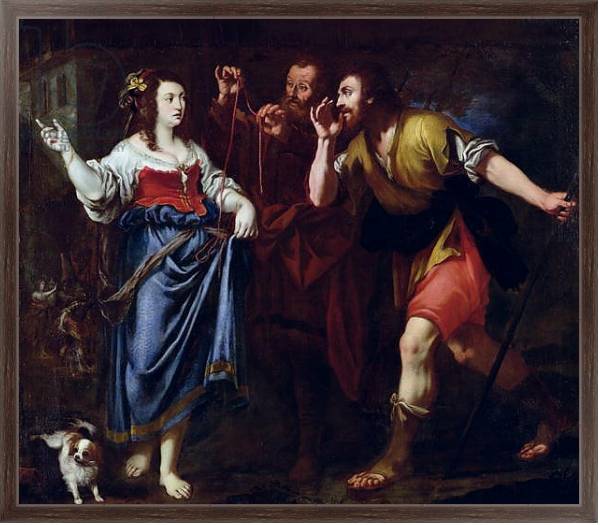 Постер Rahab and the Emissaries of Joshua с типом исполнения На холсте в раме в багетной раме 221-02