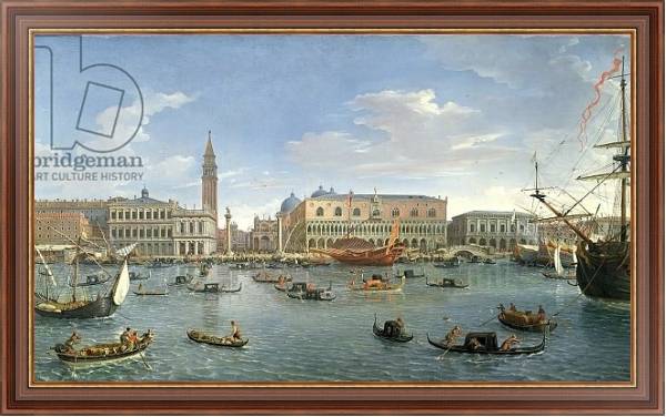 Постер View of Venice from the Island of San Giorgio, 1697 с типом исполнения На холсте в раме в багетной раме 35-M719P-83