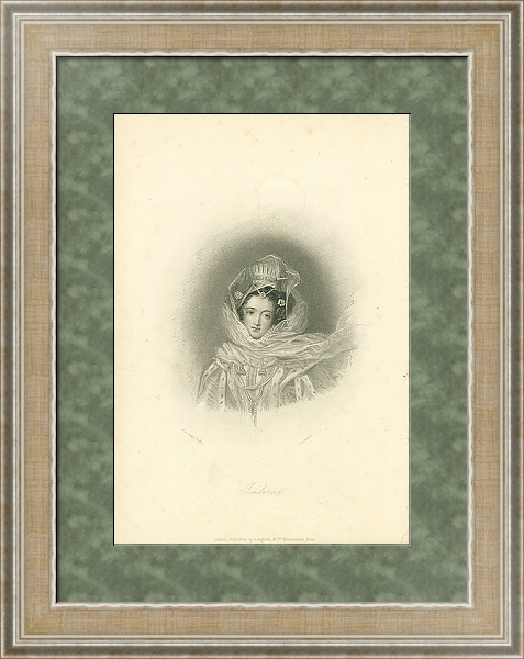 Постер Isidora 1 с типом исполнения Акварель в раме в багетной раме 485.M40.584