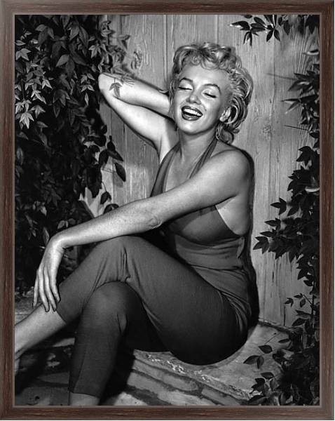 Постер Monroe, Marilyn 129 с типом исполнения На холсте в раме в багетной раме 221-02