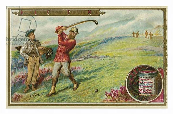 Постер Golf с типом исполнения На холсте в раме в багетной раме 221-03