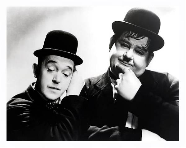 Постер Laurel & Hardy 2 с типом исполнения На холсте в раме в багетной раме 221-03