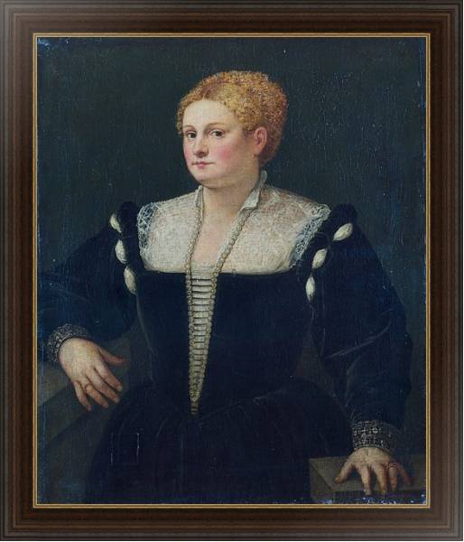 Постер Портрет женщины 14 с типом исполнения На холсте в раме в багетной раме 1.023.151