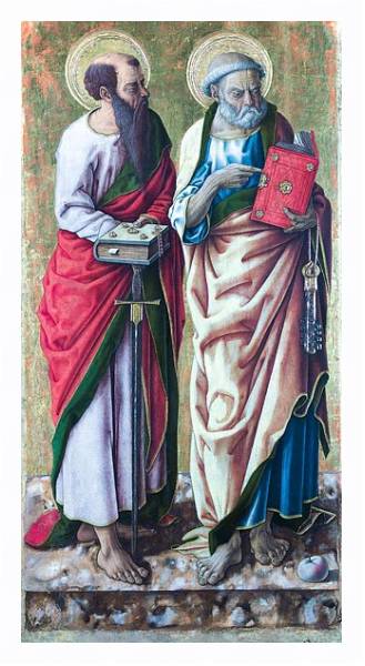 Постер Святые Петр и Павел с типом исполнения На холсте в раме в багетной раме 221-03