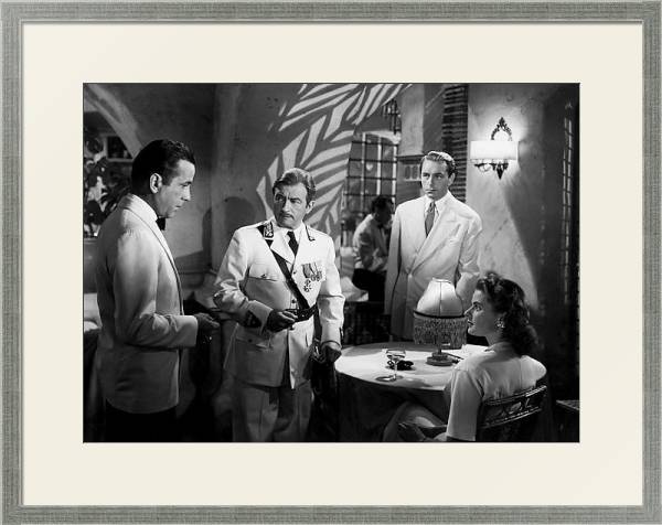 Постер Bogart, Humphrey (Casablanca) 5 с типом исполнения Под стеклом в багетной раме 1727.2510