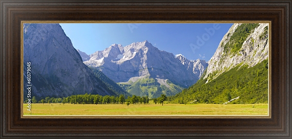 Постер Германия. Баварский пейзаж #1 с типом исполнения На холсте в раме в багетной раме 1.023.151