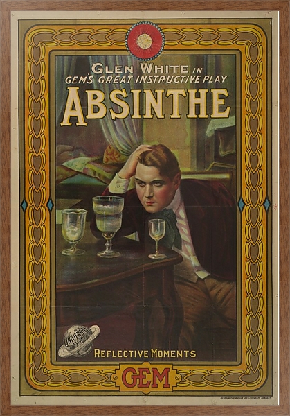 Постер Glen White in Gem& great instructive play, Absinthe Reflective moments с типом исполнения На холсте в раме в багетной раме 1727.4310