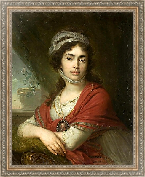Постер Портрет Марфы (Марии) Дмитриевны Дуниной с типом исполнения На холсте в раме в багетной раме 484.M48.310