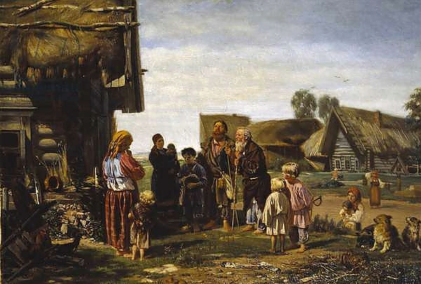 Постер The Pilgrims, 1870 с типом исполнения На холсте без рамы