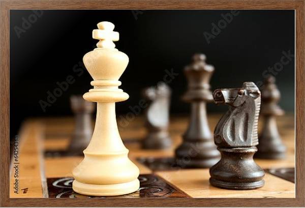 Постер Шахматы 2 с типом исполнения На холсте в раме в багетной раме 1727.4310